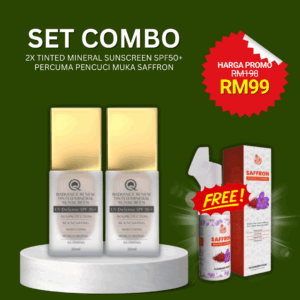 SET COMBO [2x QTinted + FREE Saffron Mousse Cleanser]